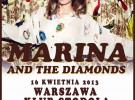 MARINA AND THE DIAMONDS WYSTĄPI W POLSCE!